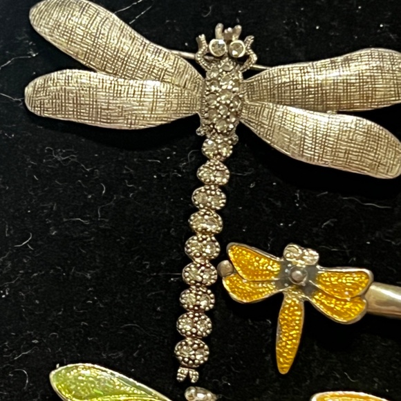 Vintage Butterfly and Dragonfly Brooch Collection - Unique Costume Jewelry Pins - Picture 15 of 15